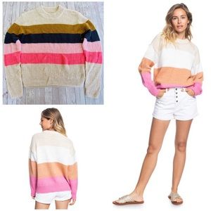 Roxy Striped Knit Sweater